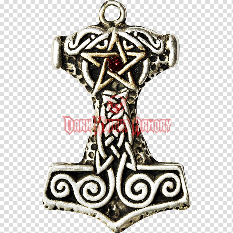 Charms & Pendants Mjölnir Necklace Symbol Old Norse, necklace transparent background PNG clipart