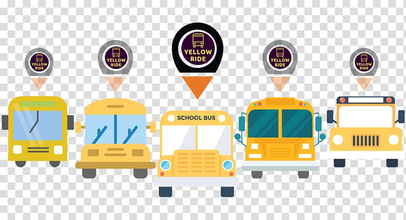 School bus Tracking system GPS tracking unit, bus transparent background PNG clipart