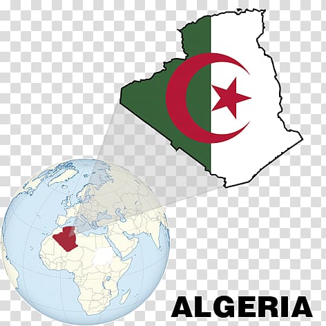 Flag of Algeria National flag Map, map transparent background PNG clipart