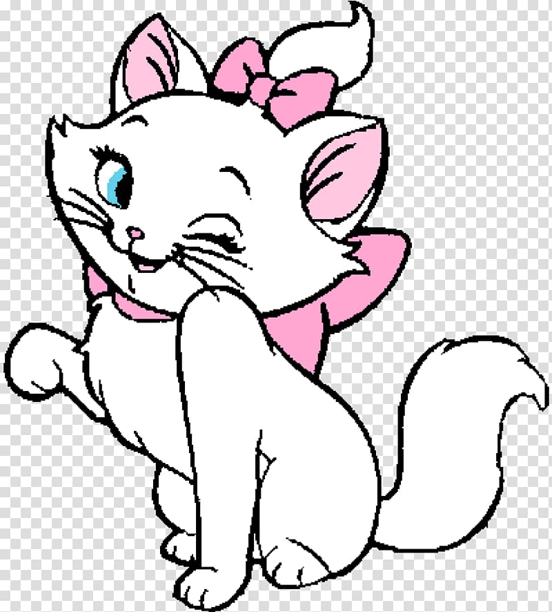 Cat Marie Kitten Coloring book Drawing, Cat transparent background PNG clipart