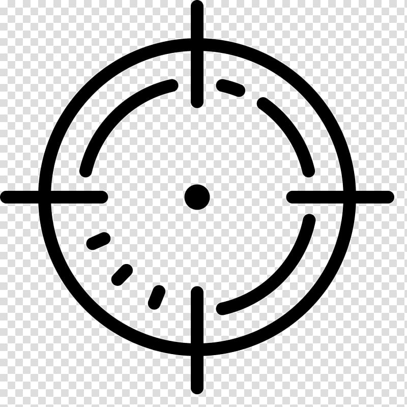 black target spot logo, Reticle Computer Icons, crosshair transparent background PNG clipart