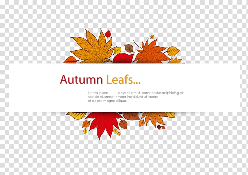 Breakfast Wedding invitation, Retro illustration of autumn leaves transparent background PNG clipart