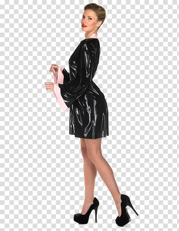 Little black dress Latex clothing Latex clothing, dress transparent background PNG clipart