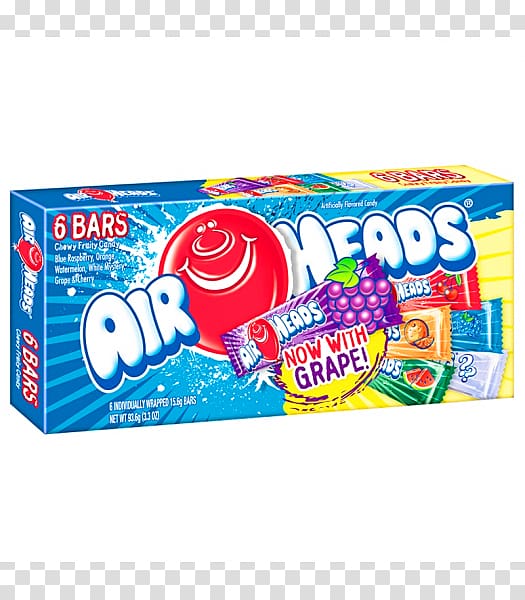 Taffy AirHeads Chocolate bar Chewing gum Candy, chewing gum transparent background PNG clipart