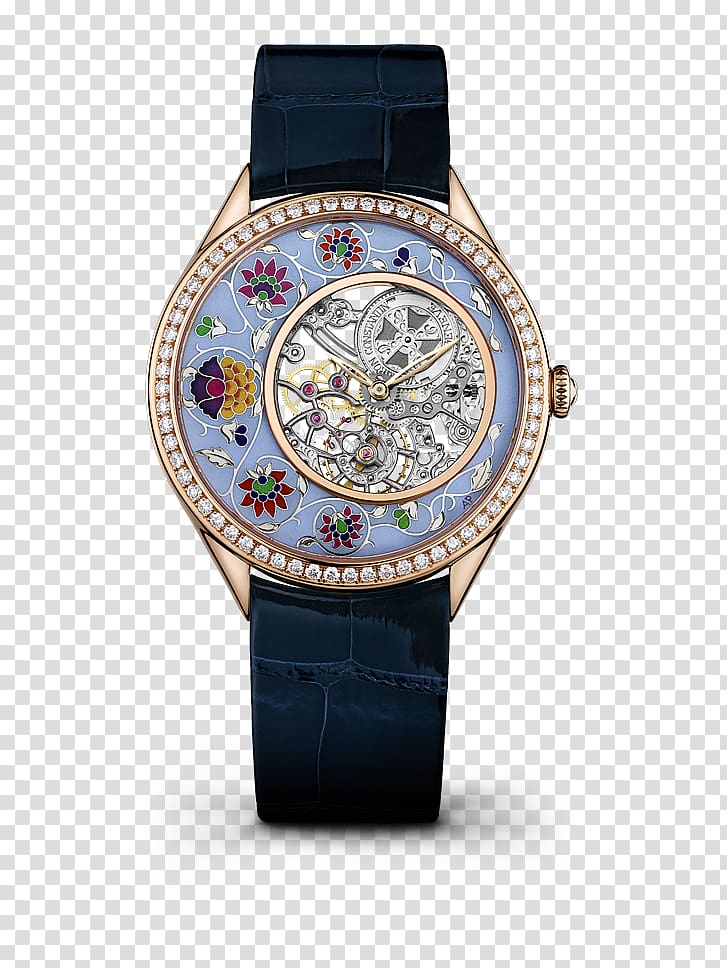 Automatic watch Vacheron Constantin Clock Movement, Vacheron Constantin watches watches the female form carved blue transparent background PNG clipart