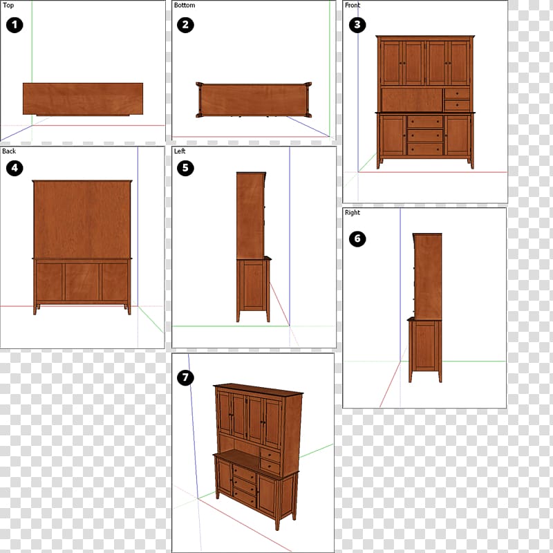 Furniture Wood stain Door, CABINET Top View transparent background PNG clipart