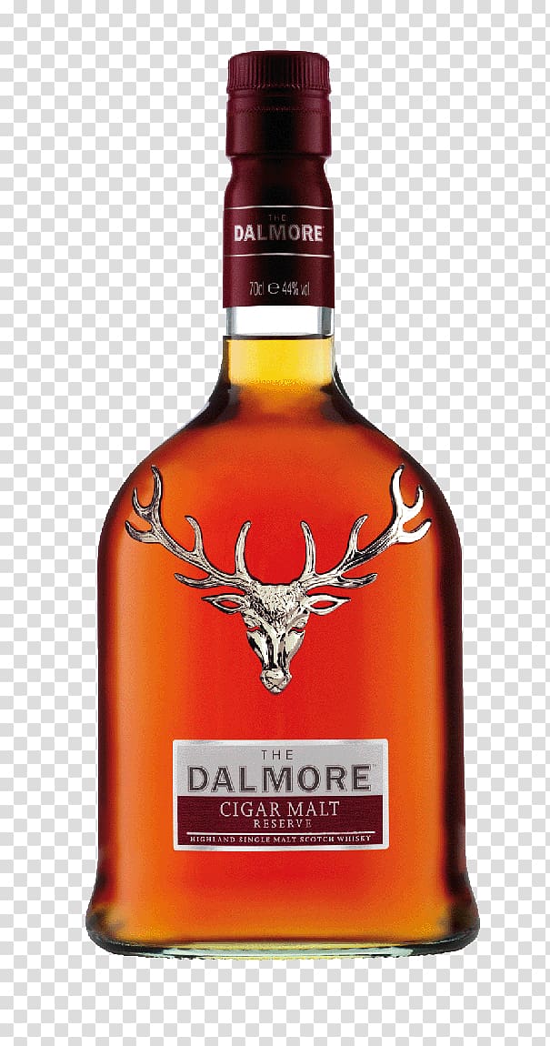 Dalmore distillery Whiskey Single malt whisky Scotch whisky Liquor, whiskey and cigar transparent background PNG clipart
