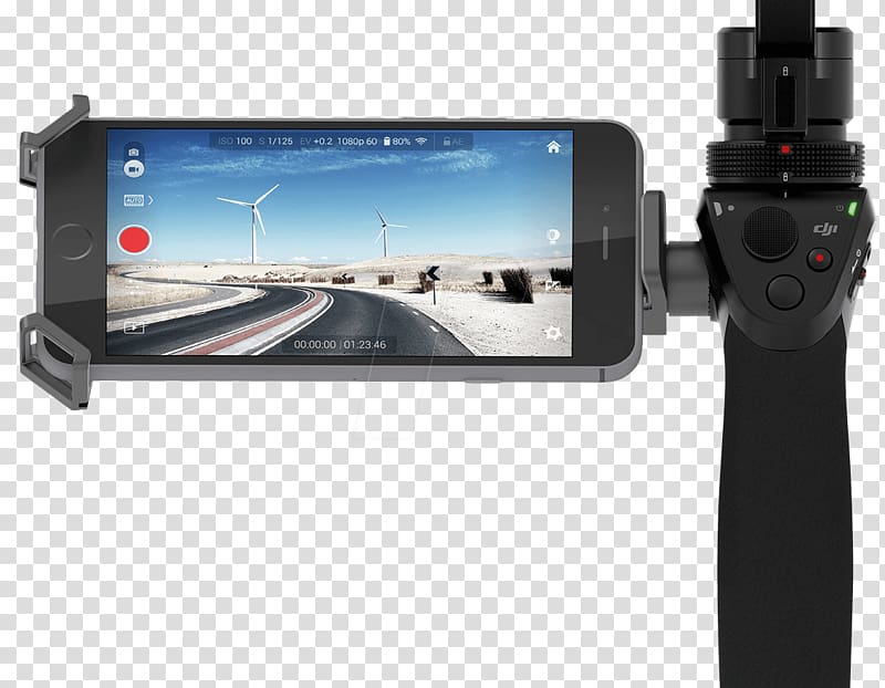 Osmo 4K resolution Camera Gimbal DJI, Camera transparent background PNG clipart