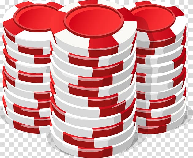 Zynga Poker Texas hold em Blackjack Casino token, Painted red gambling chips transparent background PNG clipart