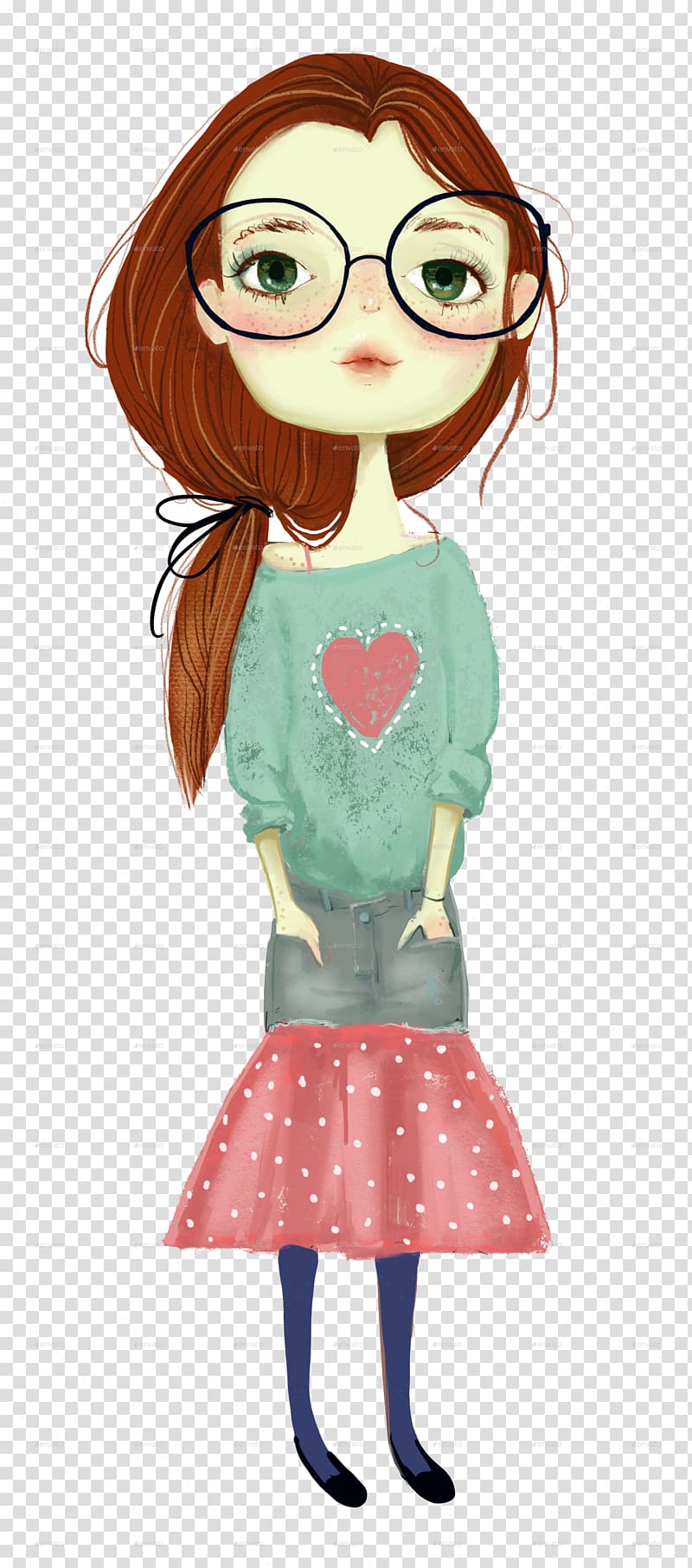 Drawing Cartoon, carton girl transparent background PNG clipart