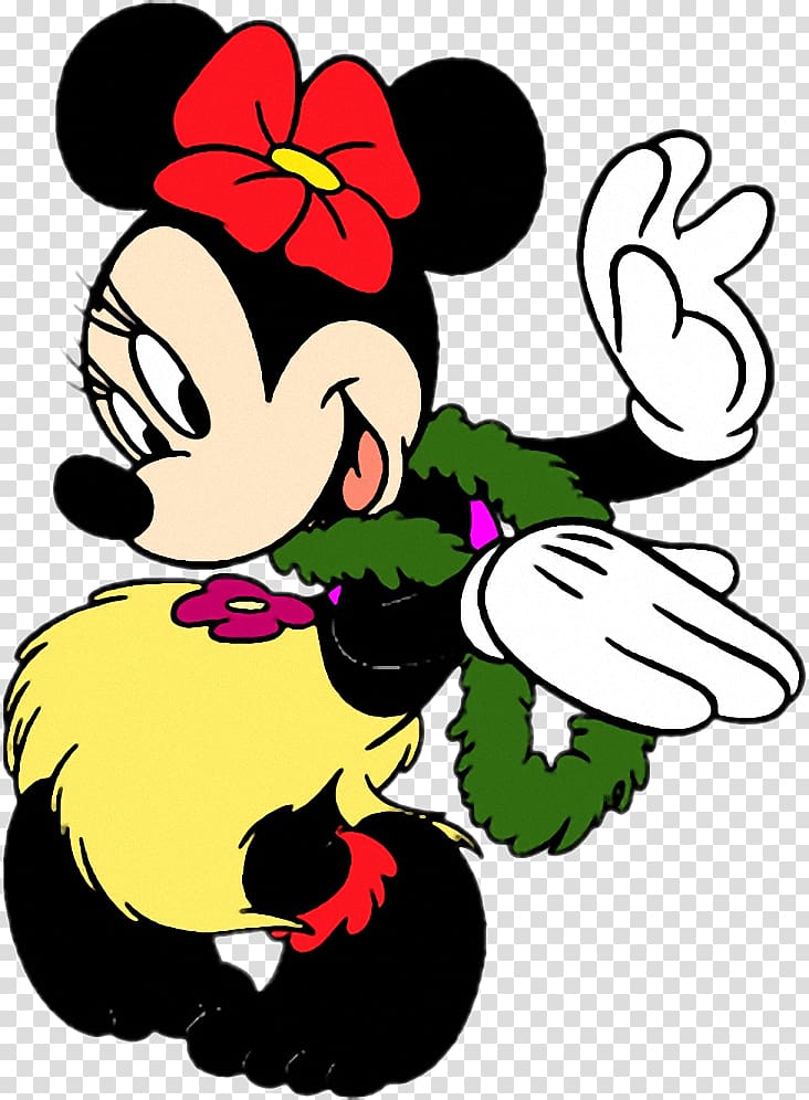 Minnie Mouse Mickey Mouse Daisy Duck Donald Duck Hula, grass skirts transparent background PNG clipart