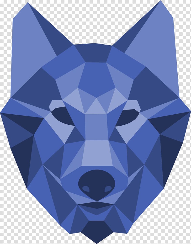 Gray wolf Geometry Art Drawing, geometric background transparent background PNG clipart