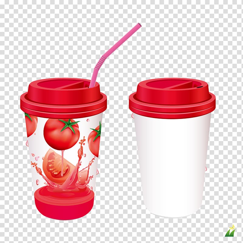 Juice Packaging and labeling Plastic cup Plastic cup, Tomato drink transparent background PNG clipart