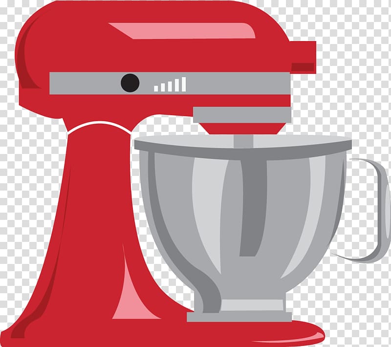 red and black stand mixer , Mixer KitchenAid , Mixer transparent background PNG clipart