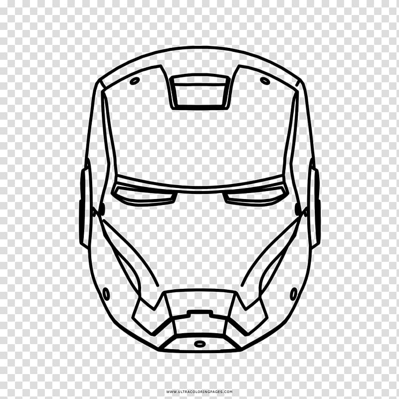 Iron Man Iron Fist Drawing Coloring book Spider-Man, Iron Man face transparent background PNG clipart