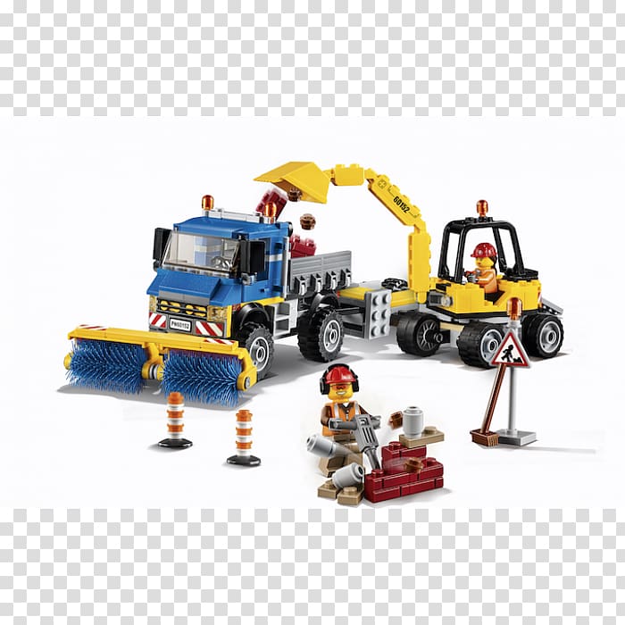Lego City LEGO 60152 City Sweeper & Excavator Toy Lego Architecture, toy transparent background PNG clipart