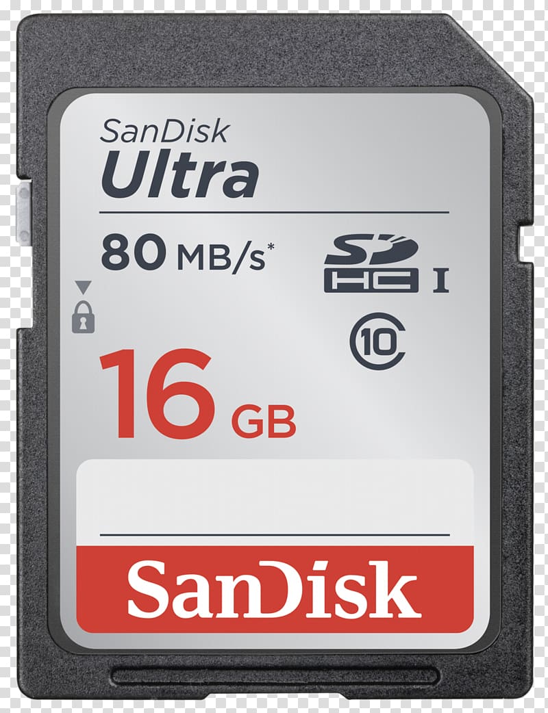 SDHC SanDisk Flash Memory Cards Secure Digital MicroSD, Sdhc transparent background PNG clipart