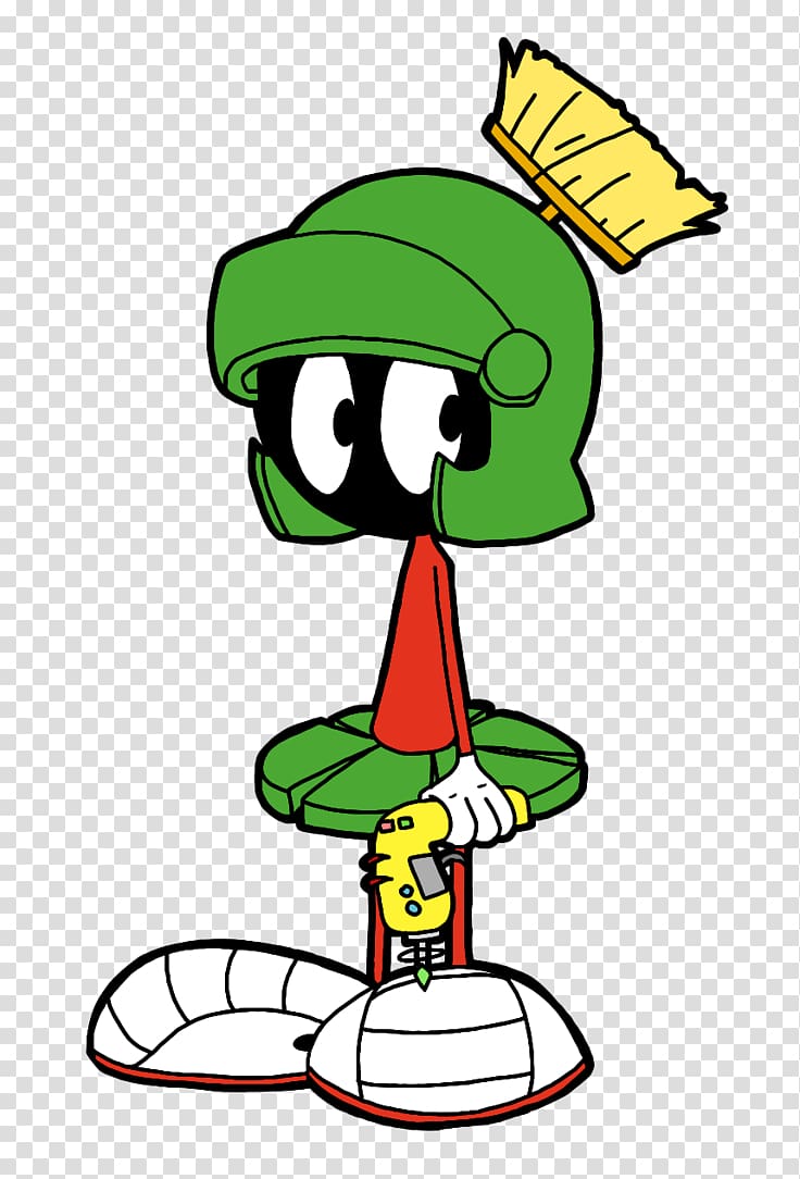 Marvin the Martian illustration, Marvin the Martian Miss Martian Looney Tunes Cartoon, looney tunes transparent background PNG clipart