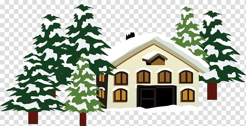 House Building Winter Cottage, house transparent background PNG clipart