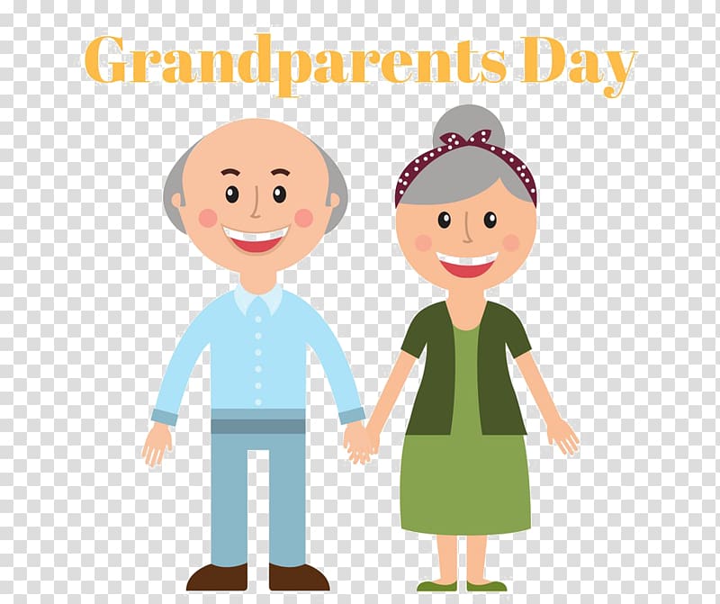 National Grandparents Day Illustration graphics, child transparent background PNG clipart