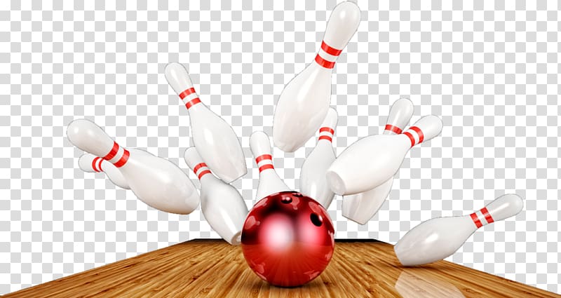 red bowling ball and 10 white bowling pins, Brunswick Pro Bowling Bowling pin Bowling Balls, bowling transparent background PNG clipart