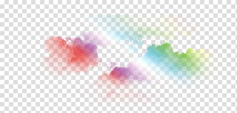 Graphic design Petal Pattern, Colored cloud material transparent background PNG clipart