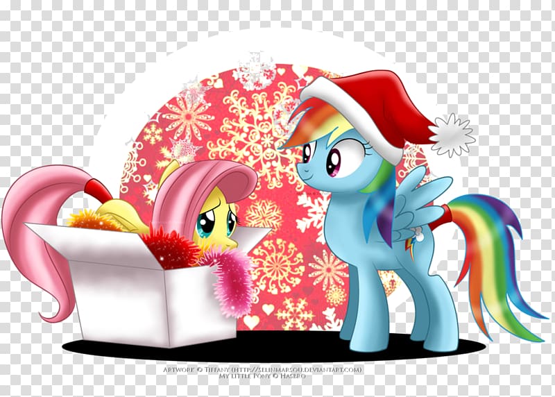 Santa Claus Rainbow Dash Santa\'s Little Helper Pinkie Pie New Year, My little pony transparent background PNG clipart