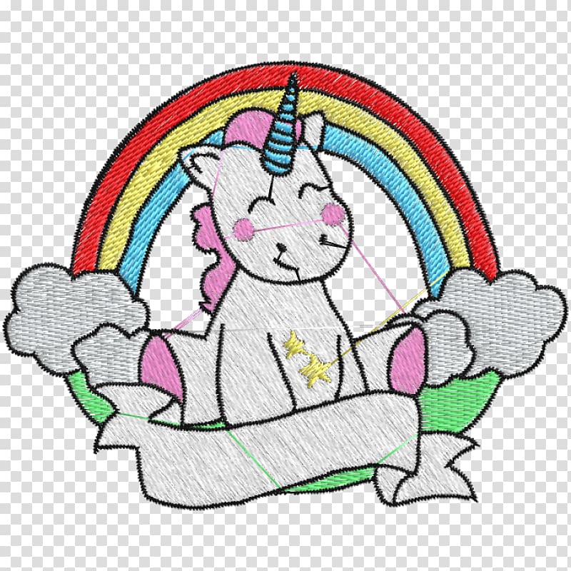 Unicorn horn Embroidery Legendary creature, unicorn transparent background PNG clipart