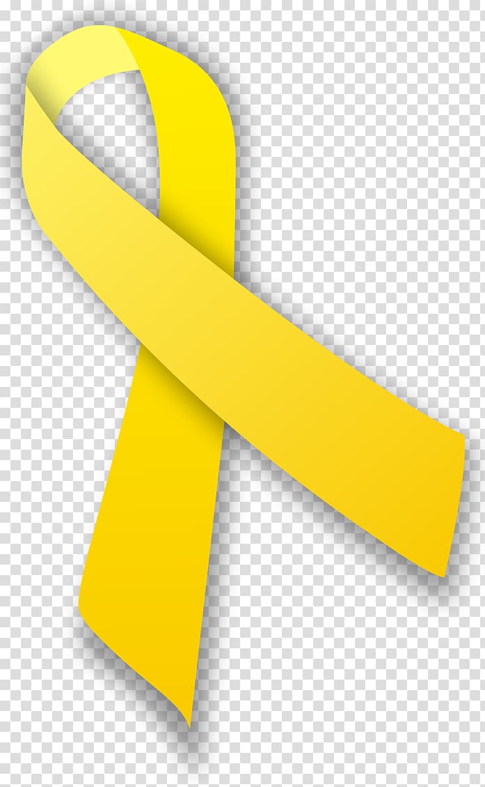 United States Yellow ribbon Awareness ribbon, cancer symbol transparent background PNG clipart