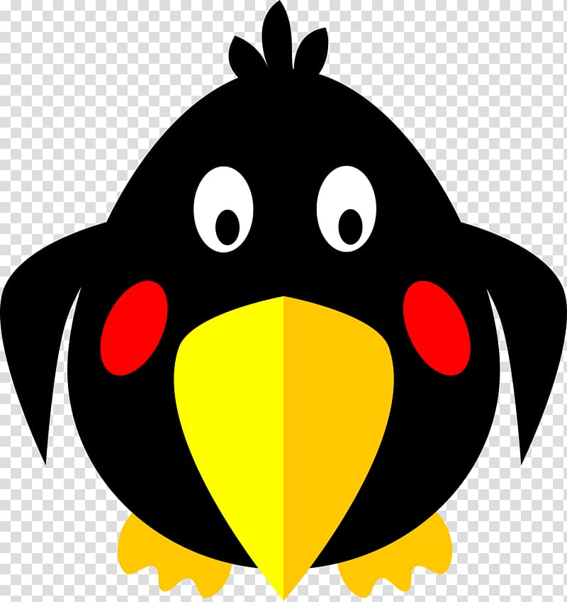 Bird Common raven Cartoon , Blackbird transparent background PNG clipart