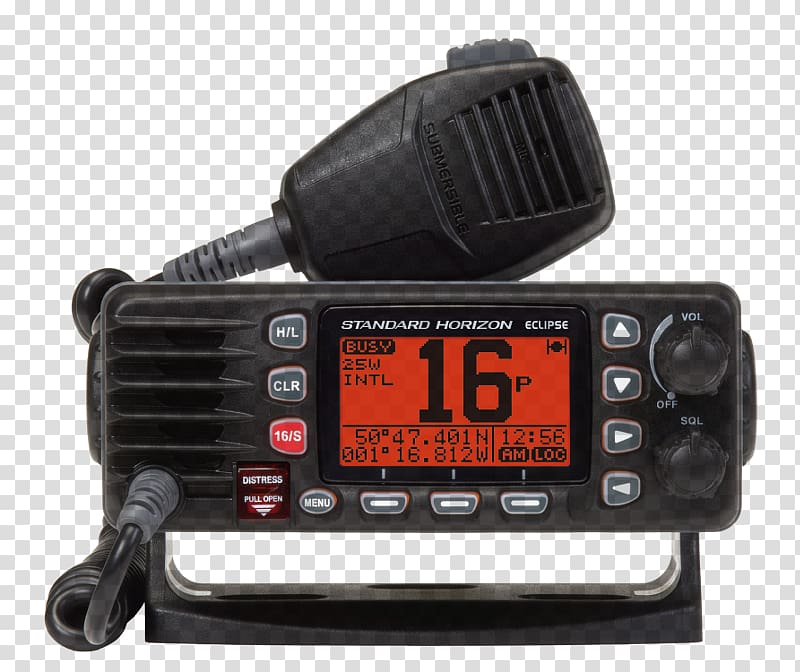 Marine VHF radio Digital selective calling Very high frequency Icom Incorporated, radio transparent background PNG clipart
