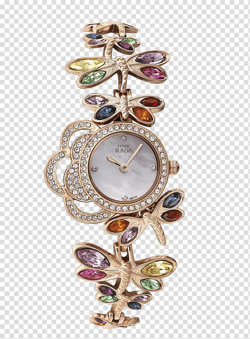 Tanishq Jewellery Analog watch Titan Company Strap, ladies Watch transparent background PNG clipart