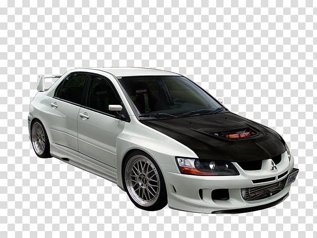 Sports car Mitsubishi Lancer Bumper, LR transparent background PNG clipart