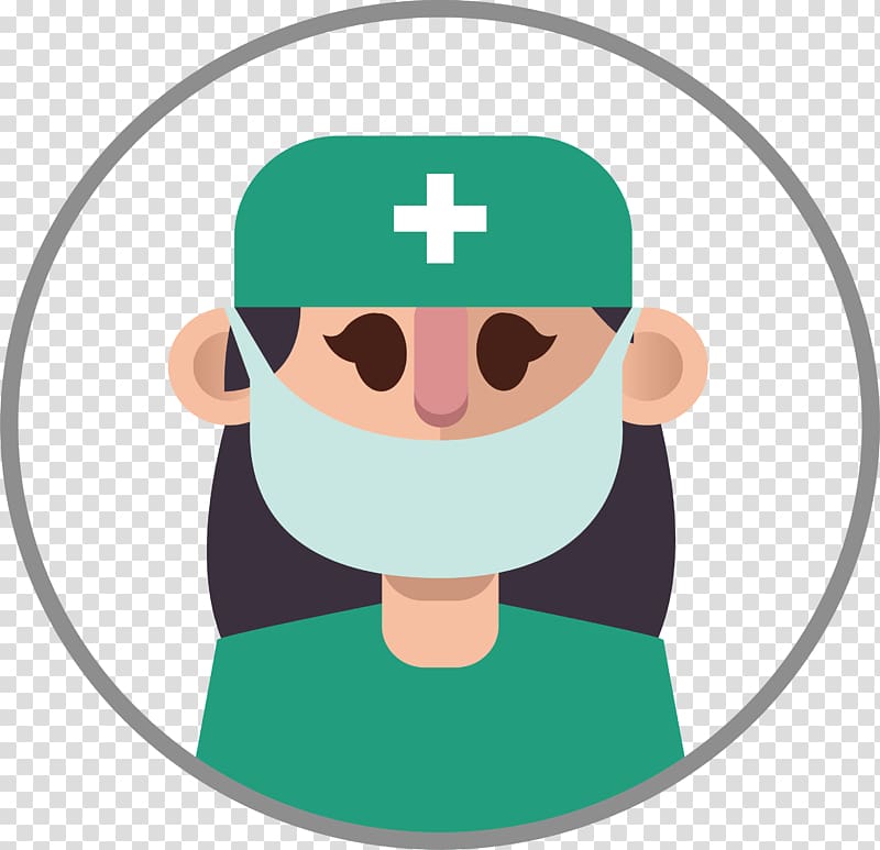 Avatar Mask , The head of a nurse wearing a mask transparent background PNG clipart