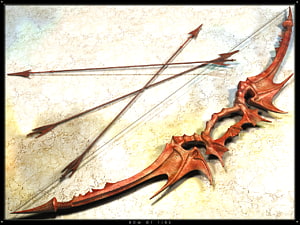 Bow and arrow Fire arrow Weapon, arrow bow transparent background PNG clipart thumbnail