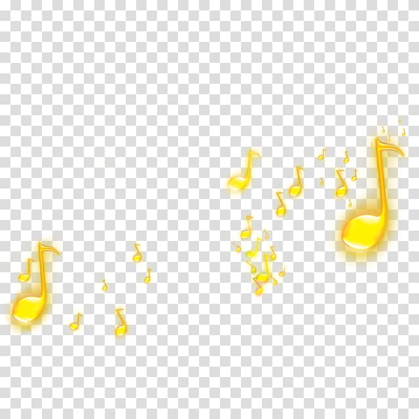 Music, Gold notes transparent background PNG clipart