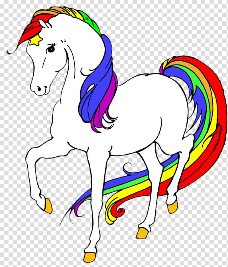 Horse Murky Dismal Rainbow Color, horse transparent background PNG clipart