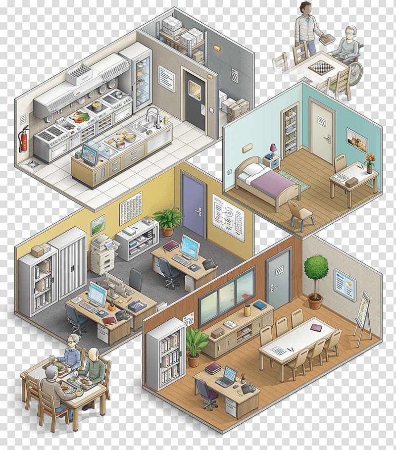Building Floor plan Isometric projection Illustration Isometry, building transparent background PNG clipart