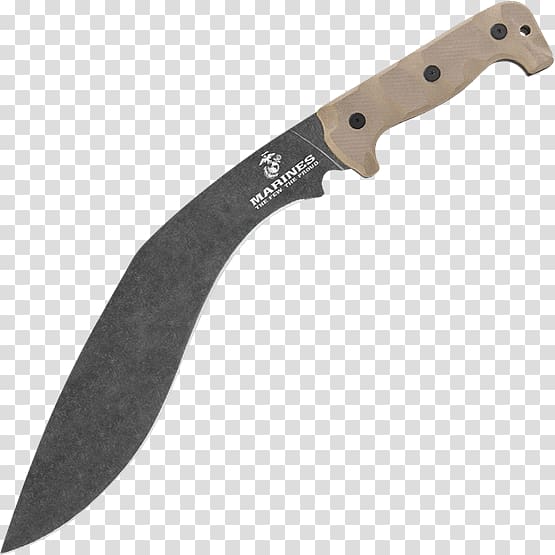 Hunting & Survival Knives Bowie knife Kukri United States Marine Corps, knife transparent background PNG clipart