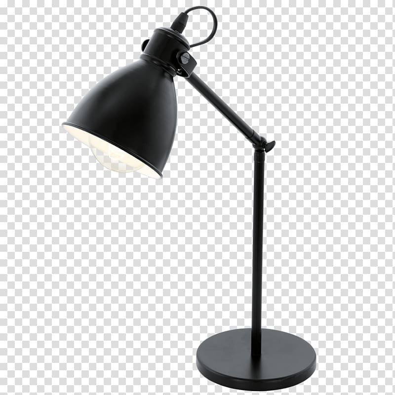 Black desk lamp, Table Lighting Lamp Edison screw, desk lamp transparent background PNG | HiClipart