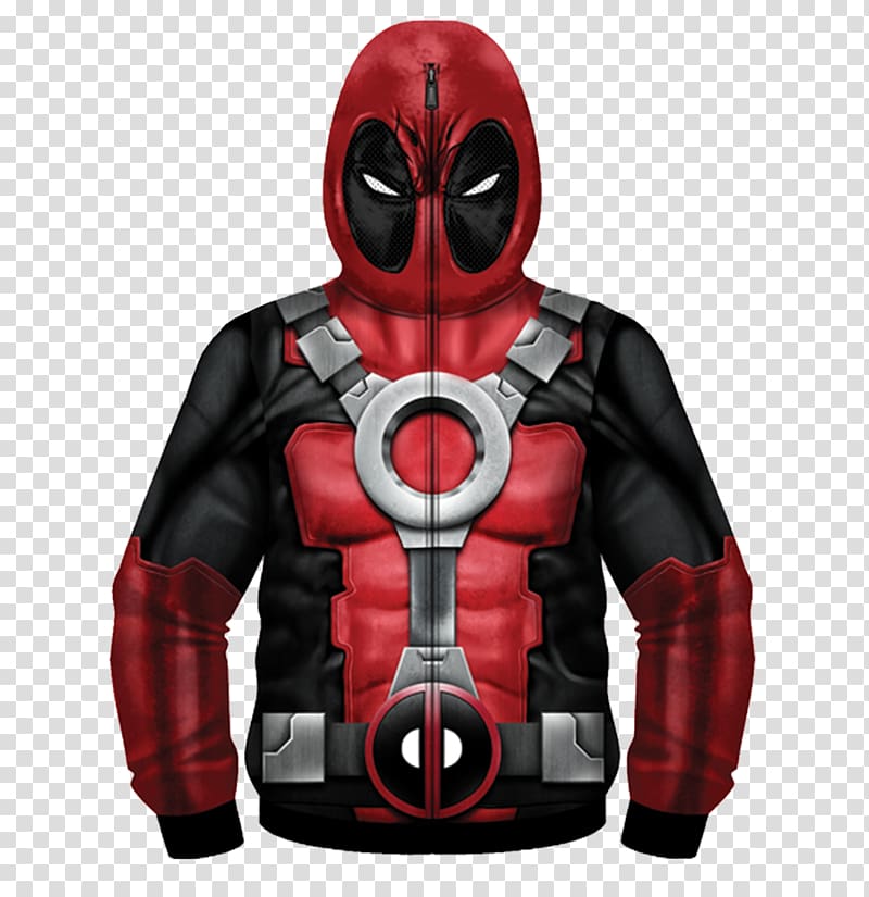 Hoodie Deadpool T-shirt Clothing Zipper, deadpool transparent background PNG clipart