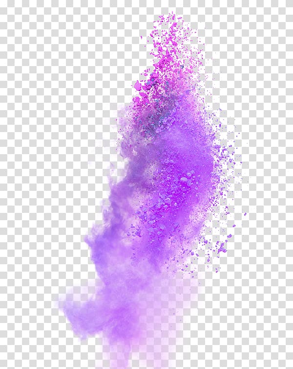 purple powder, Ink Color, Purple Atmosphere Explosion dust effect element transparent background PNG clipart