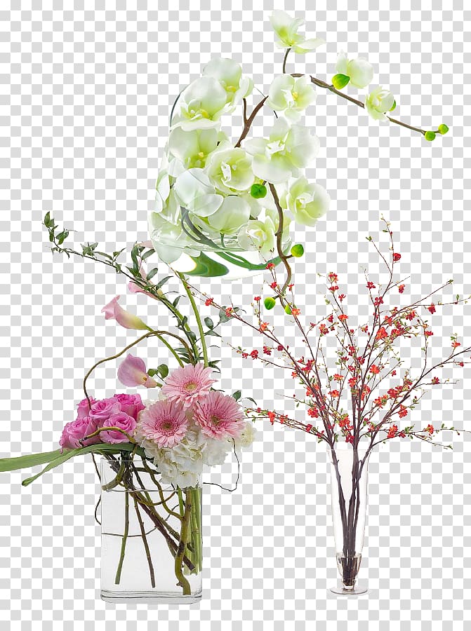 Flower bouquet Risher Van Horn Florist Floristry, Chinese small fresh floral glass transparent background PNG clipart