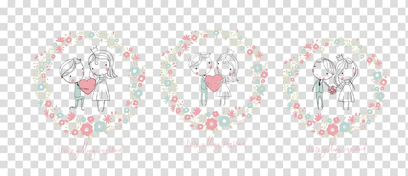 Paper Petal Graphic design Brand Pattern, Couple transparent background PNG clipart