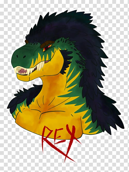 Commission Drawing Tyrannosaurus Head shot, furry art badge transparent background PNG clipart