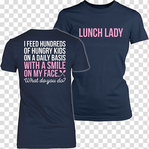 T-shirt Lunch School meal Cafeteria, T-shirt transparent background PNG clipart