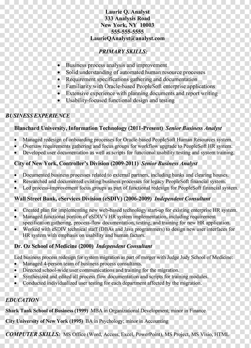 Résumé Job description Cover letter Template, Information Technology Audit transparent background PNG clipart
