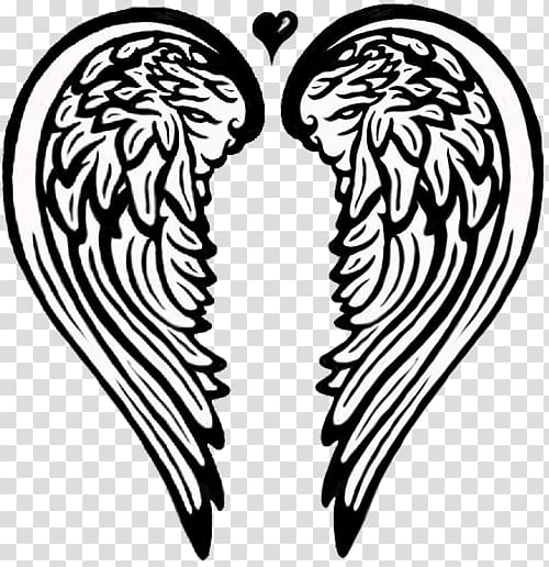 Michael Angel Lorie\'s Heart Tattoo , angel transparent background PNG clipart