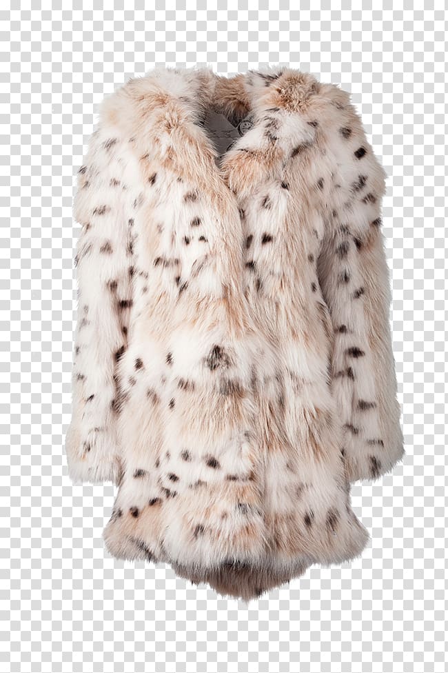 Fur Coat Jacket Lynx Fox, LINCE transparent background PNG clipart