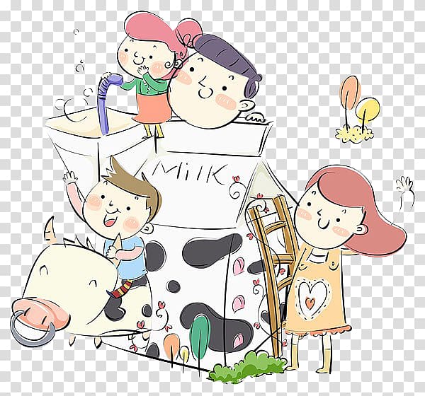 Milk Digital video , Mother to take the baby milk transparent background PNG clipart